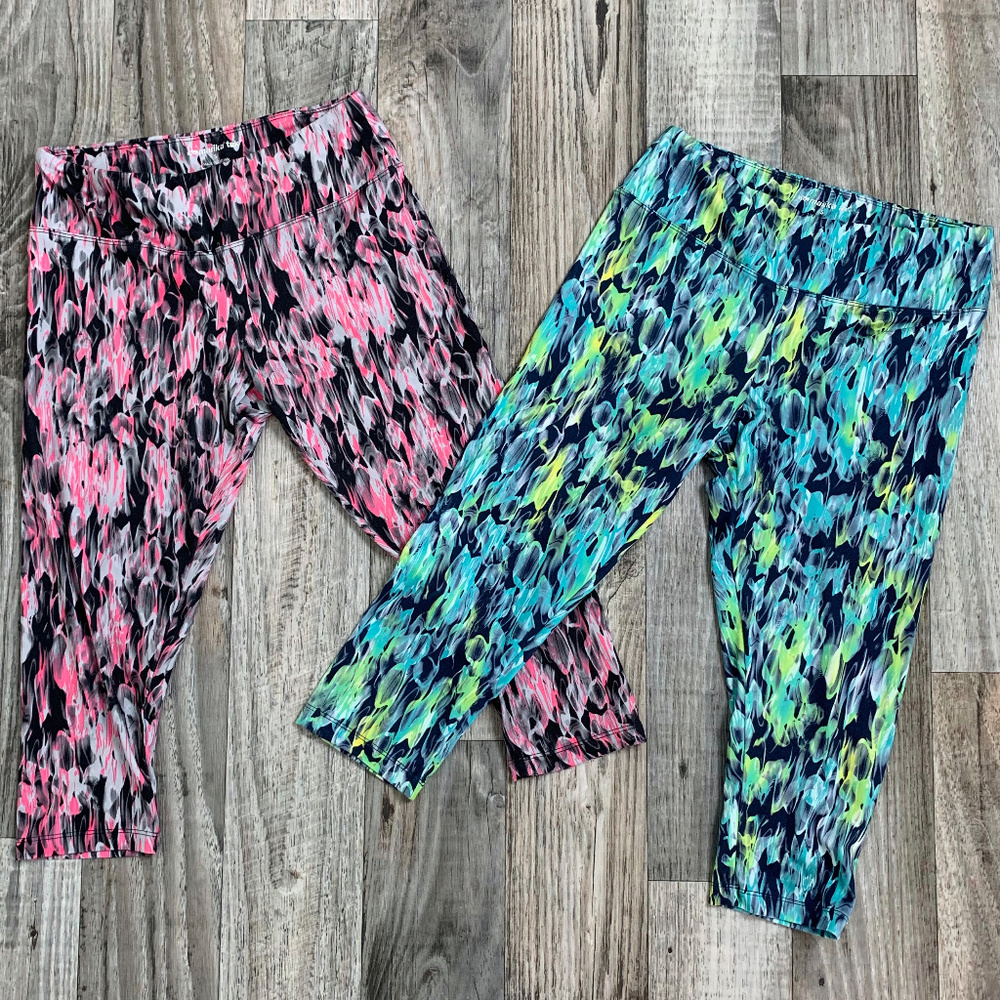 Marika BLUE Cropped Capri Leggings